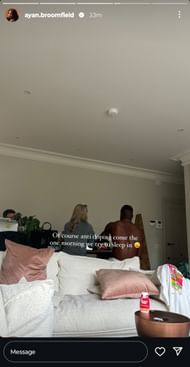 Frances Tiafoe's girlfriend Ayan Broomfield on Instagram
